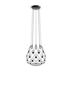 Mesh pendel Ø55 / 5 m kabel, czarny